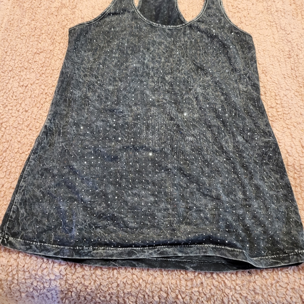 Vocal rhinestones Tank Top